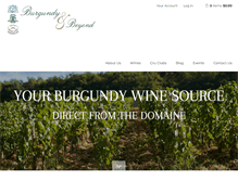 Tablet Screenshot of burgundyandbeyond.com